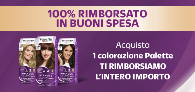 100% Rimborsato Palette Intensive Color Creme