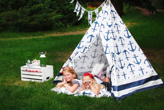 Come costruire una tenda per bambini in giardino