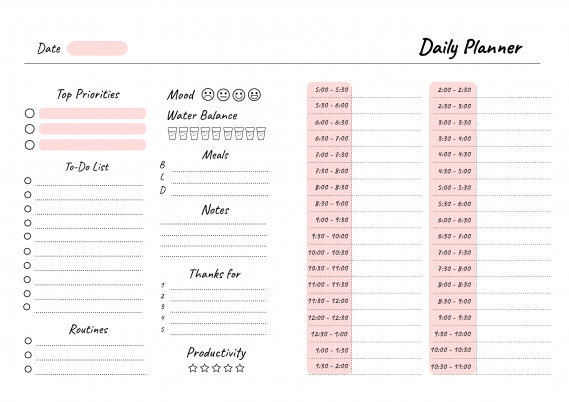 Planner Giornaliero Da Stampare Gratis 11 Modelli Per L Agenda Perfetta Donnad