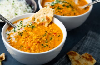 Zuppa lenticchie e curry 