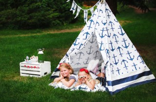 Come costruire una tenda per bambini in giardino