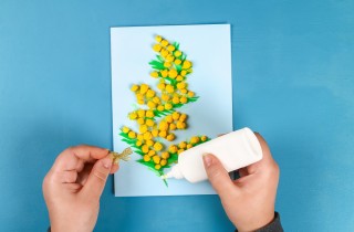 Come fare la mimosa di carta: tutorial e modello per il lavoretto grazioso