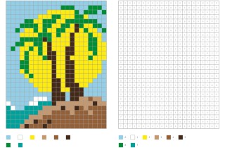 Pixel art estate: 15 disegni gratis per le idee creative della bella stagione