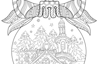 Palline di Natale da colorare: 8 disegni da stampare e appendere