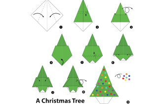 Origami di Natale facile: l’albero in pochi minuti