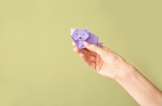 Gatto origami: il modello semplice da realizzare    