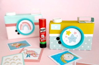 Macchine fotografiche giocattolo fatte in casa, con Pinkfrilly!