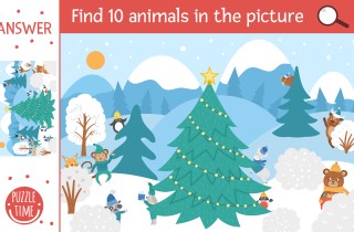 Giochi Natale da stampare: 12 schede gratis per i bambini