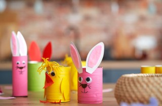 Lavoretti di Pasqua con i barattoli di latta: 3 idee con il riciclo creativo