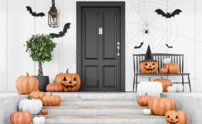 decorazioni halloween fai da te esterno, decorazioni halloween fai da te 