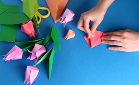 come fare mazzo fiori origami