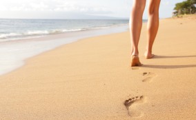 camminare sulla sabbia
