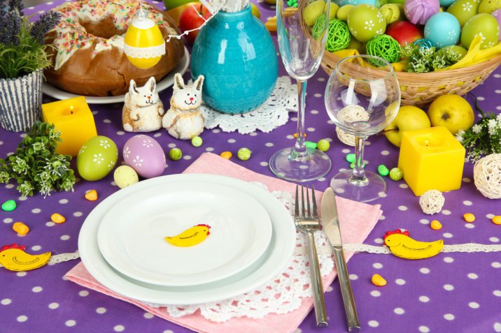 Come apparecchiare e decorare la tavola di Pasqua