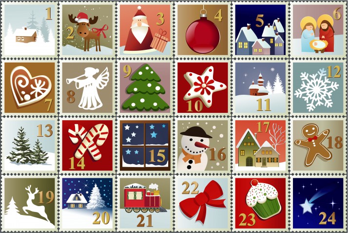 Calendario dell'Avvento da stampare, 5 immagini gratis che ti fanno sentire il Natale