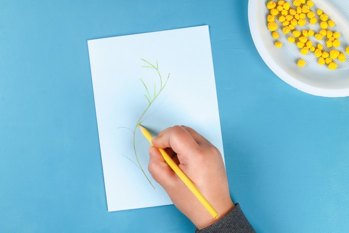 Come fare la mimosa di carta: tutorial e modello per il lavoretto grazioso