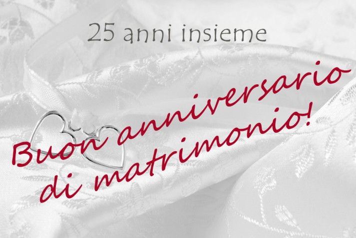 25esimo Anniversario Di Matrimonio