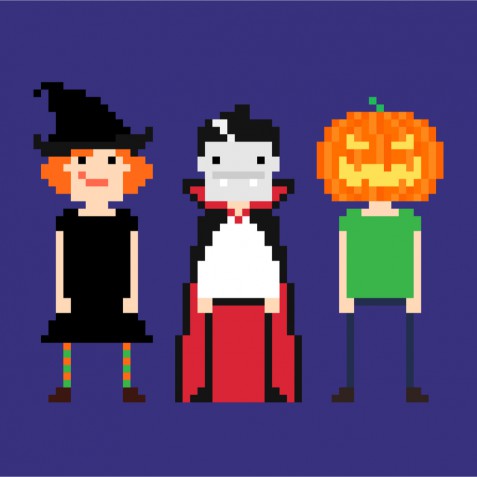 Pixel art Halloween: 6 immagini da scaricare per la notte più paurosa dell'anno