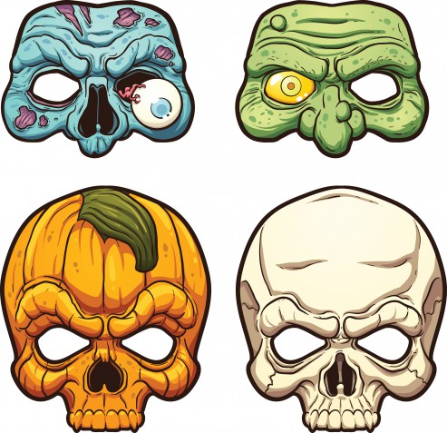 Maschere Halloween da stampare: 11 immagini gratis imperdibili