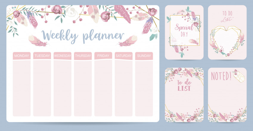 Planner settimanale completo, da stampare gratis