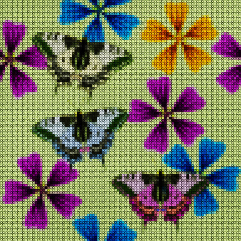 Farfalle a punto croce: 11 schemi gratis da ricamare subito