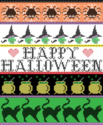 Punto croce Halloween: 7 schemi gratis da paura