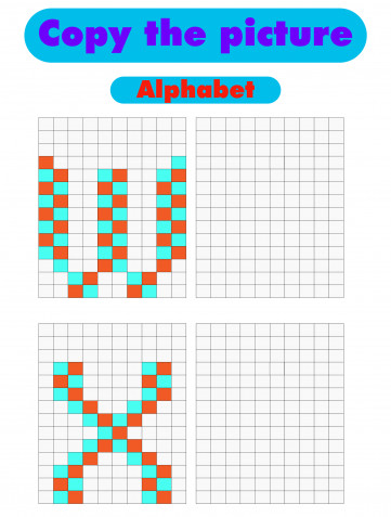 Pixel art lettere: gli schemi da scaricare gratis