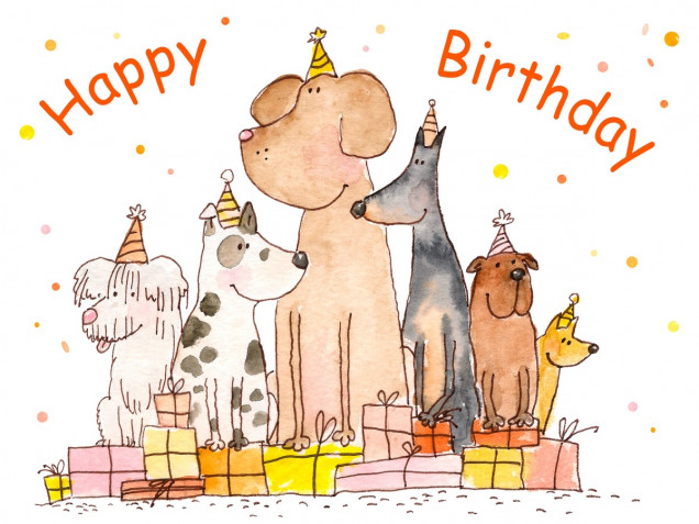 Biglietti Di Auguri Di Compleanno Con Gatti E Cani 7 Design Donnad