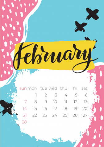 Calendario febbraio 2021 da stampare: 11 modelli gratis