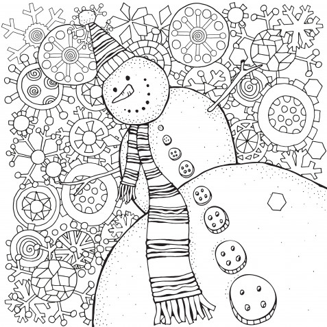 Disegni inverno da colorare per bambini: 9 immagini gratis
