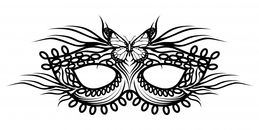 Maschera farfalla da colorare: 7 disegni da scaricare gratis