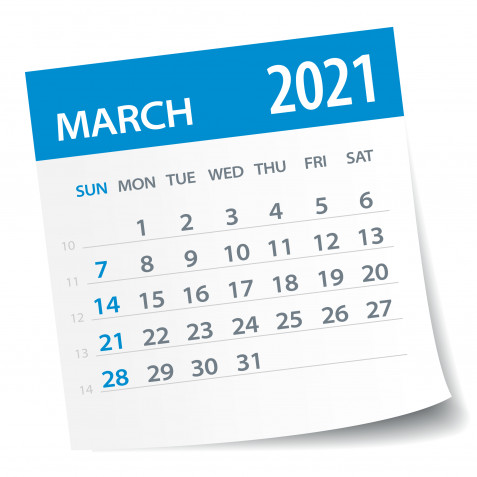 Calendario marzo 2021 da stampare: 11 modelli gratis