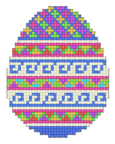 Uova di Pasqua a punto croce: 11 schemi gratis