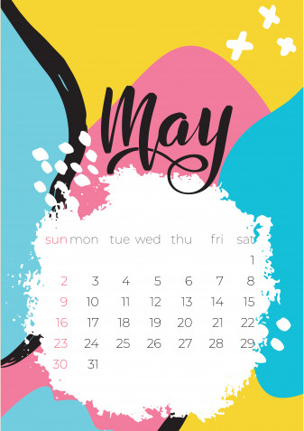 Calendario maggio 2021 da stampare: 11 modelli gratis