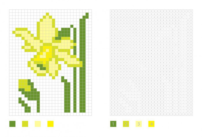Pixel art fiori facili: 12 schemi gratis da non perdere