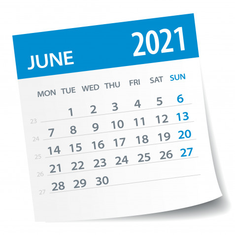 Calendario giugno 2021 da stampare: 11 modelli gratis