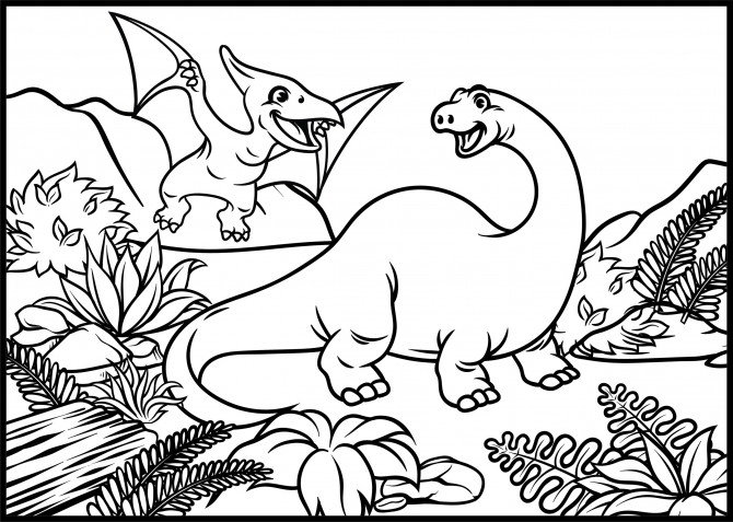 Dinosauri da colorare: 11 disegni gratis da non perdere