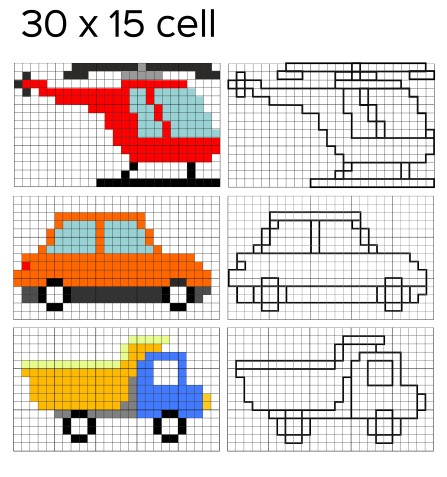 Pixel art da colorare: 9 schemi gratis imperdibili