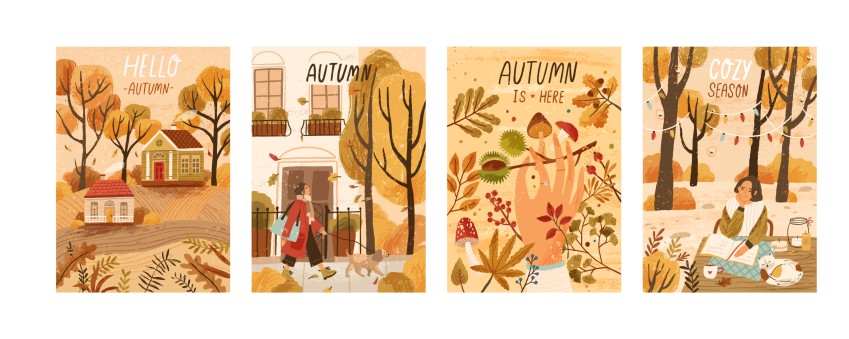 Immagini decoupage da stampare gratis a tema autunno: le più belle