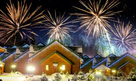 Splugen Svizzera capodanno San Silvestro inverno vacanze neve sci fuochi d'artificio