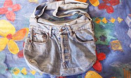 cucito creativo borse, borse jeans riciclati