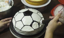 torte a tema calcio, torte decorate calcio, torta calcio