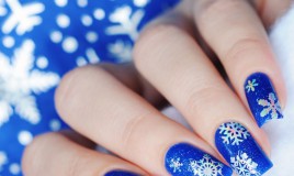 nail art, inverno, decorazione unghie