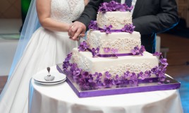 torte, matrimonio, fiori