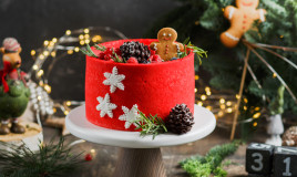 torte decorate natale, torte decorate natalizie