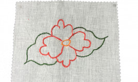 fiori da ricamare a punto catenella, schemi punto catenella, disegni punto catenella
