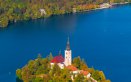 Lago Bled Slovenia isola castello