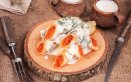 galettes Crêpes salmone robiola panna uova pesce aneto limone
