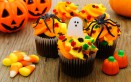 cupcake halloween pasta di zucchero, decorazioni halloween pasta di zucchero, cupcake halloween