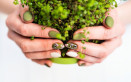 nail art, verde militare, unghie