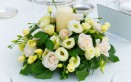 matrimonio, centrotavola, fiori e candele